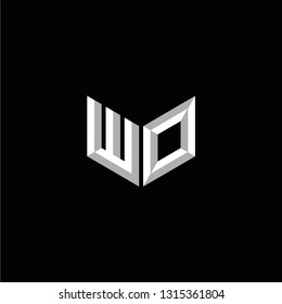 WO Logo Letter initial Designs Templete