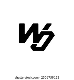 Logotipo de WO, Monograma de WO, Logotipo inicial de WO, Letra WO Logo, Icono, Vector