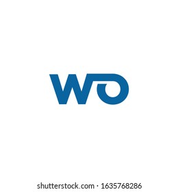 WO Logo Simple Vector and Templates