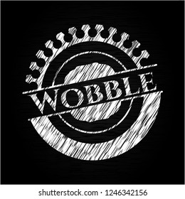 Wobble chalkboard emblem