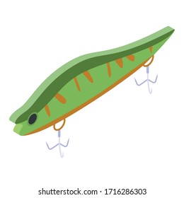 Wobbler lure icon. Isometric of wobbler lure vector icon for web design isolated on white background