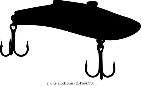 Wobbler and poper for fishing. Bait for predatory fish . Vector image.