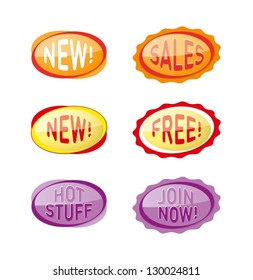 Wobbler, Star for Supermarket, packaging and advertising