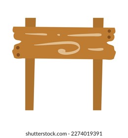 Ilustración de tablero de carteles de madera. Pintores de madera de dibujos animados. Puntero de madera, signo de flechas. tablero de juego Ui, tabla de carreteras o señalización de dirección. Conjunto de vector reciente de panel en blanco aislado