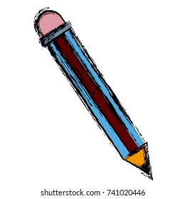 Woden pencil isolated