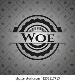 Woe black emblem