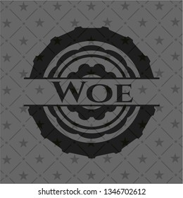 Woe dark icon or emblem