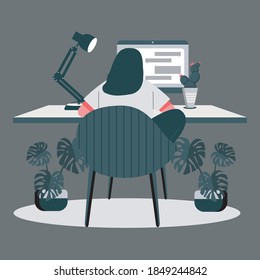 mujeres en el espacio de trabajo haciendo chat de grupo en línea 