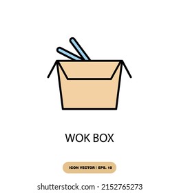 Symbol der Arbeitskastensymbole für Vektorelemente für Infografiken