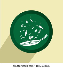 the wok with diffrent vegetables