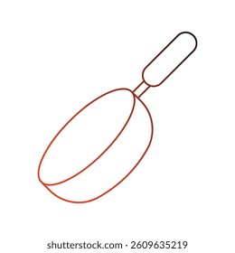 wok icon with white background vector stock illustration
