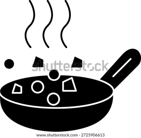 Wok Line vector Icon Design