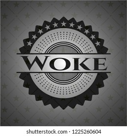 Woke dark icon or emblem
