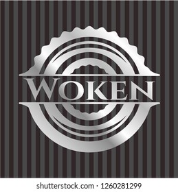 Woken silver shiny emblem
