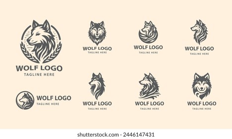 Wolf Abstract Logo Collection: Modern, Geometric, and Minimalist Designs
