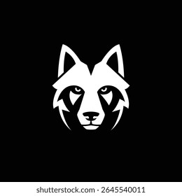 wolf abstract logo modern style