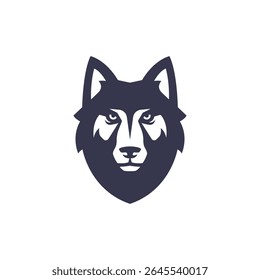 Estilo moderno del logotipo abstracto del lobo