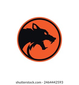 wolf abstract logo symbol head