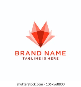 Wolf Abstract template logo design