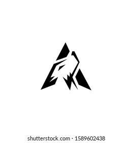 Wolf Abstract template logo design