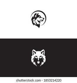 Wolf Abstract template logo design vector, eps 10