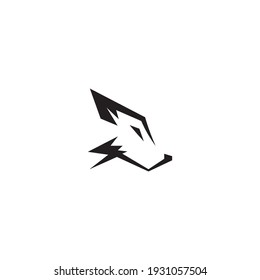 Wolf Abstract template logo design vector simple 