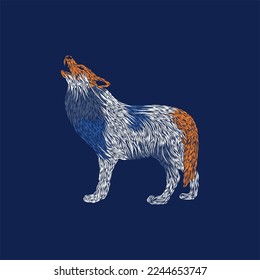 wolf animal artwork illustration creative design