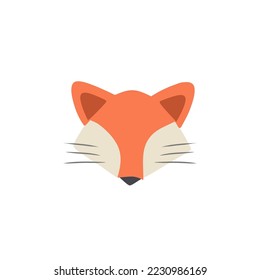 Wolf animal animal flat vector icon illustration.