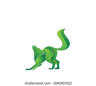 Muster für das Logo von Wolfstieren