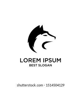 wolf animal modern logo template