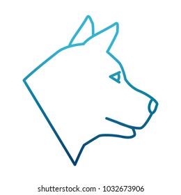 Wolf animal silhouette