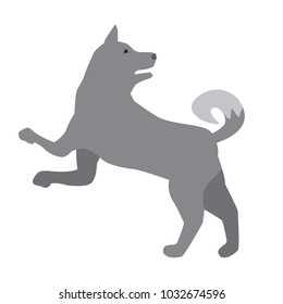 Wolf Animal Silhouette Stock Vector (Royalty Free) 1032674596 ...