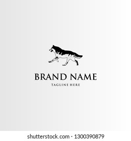 Wolf Animal Silhouette Illustration Vector Business Logo