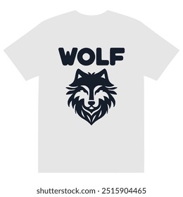 wolf animal t shirt fashion sticker vector illustration template design