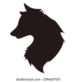 Wolf Head Silhouette High Res Stock Images Shutterstock