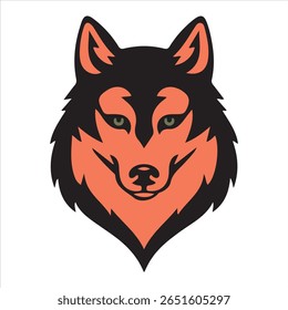 Wolf Animal vector on white background 