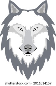 wolf art animal nature logo