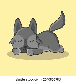 caricatura de fondo lobo zorro zorro salvaje muñeca animal vectorial cómic icono plano conjunto icono perro icono