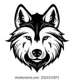 Esbozo negro y blanco lobo, esta impresionante pieza de arte digital le da vida a la majestuosa esencia del lobo en un estilo cautivador y minimalista. La intrincada línea blanca y negra intrica