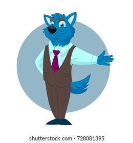 Wolf Business man