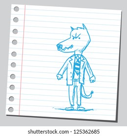 Wolf businessman