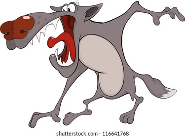 Wolf. Cartoon