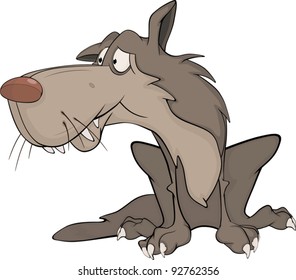 Wolf. Cartoon