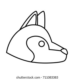 Wolf cartoon animal