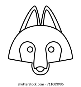 Wolf cartoon animal