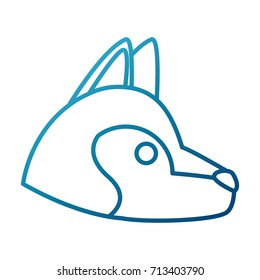 Wolf cartoon animal