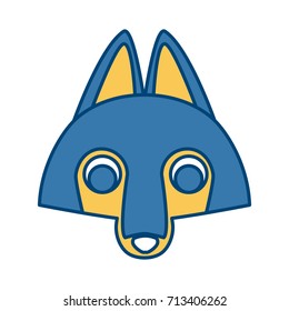 Wolf cartoon animal