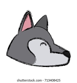 Wolf cartoon animal