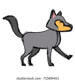 Wolf cartoon animal