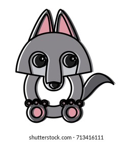Wolf cartoon animal